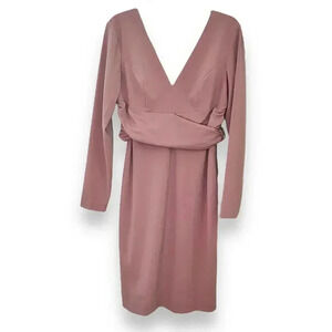 Dress The Population Drew Women’s Pink Mauve Long Sleeve Size 12